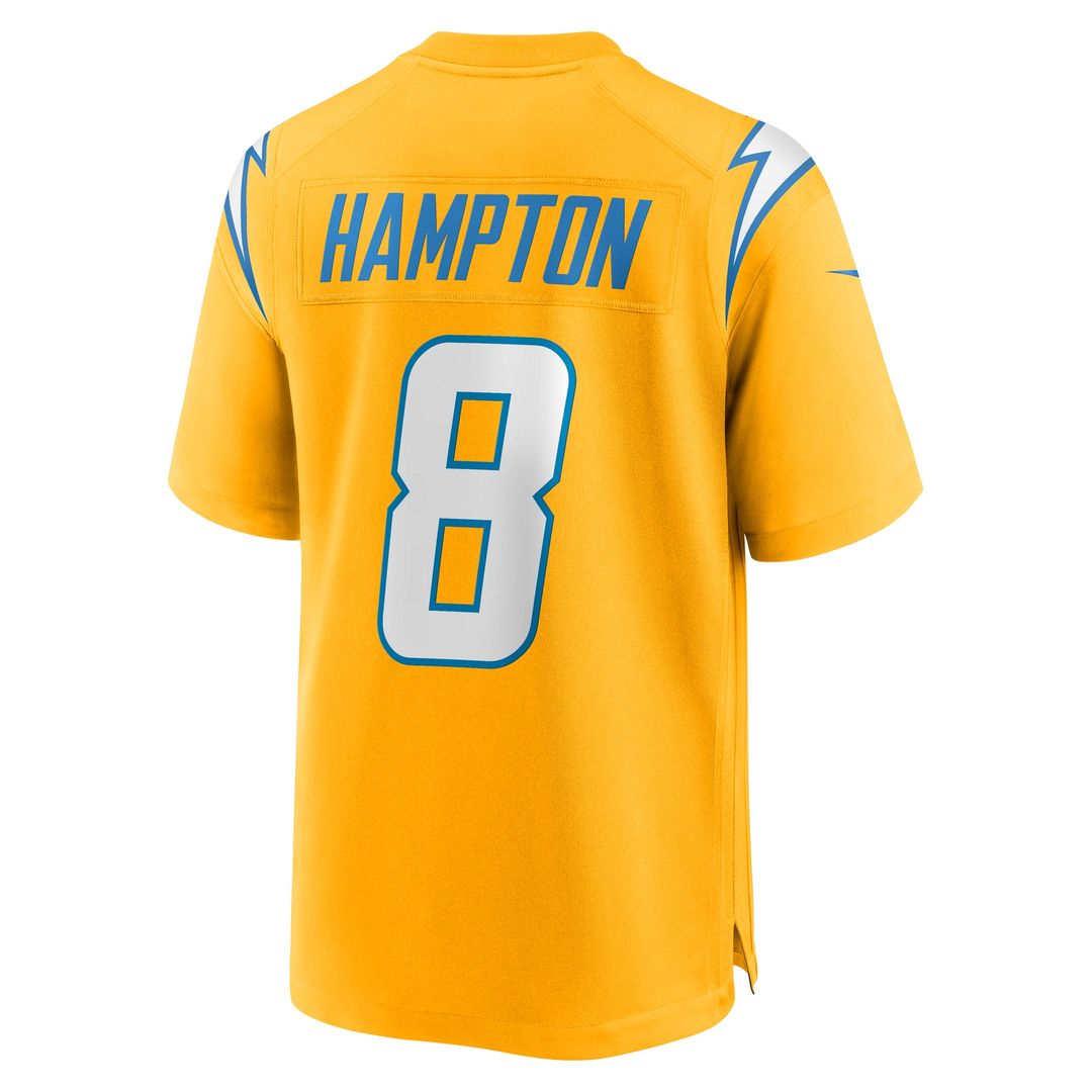 Los Angeles Chargers Omarion Hampton Nike Navy Alternate Super Chargers Game Player Jersey