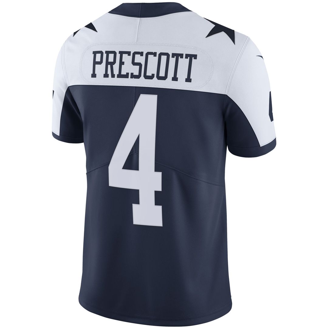Dallas Cowboys Dak Prescott Nike White Vapor Limited Player Jersey