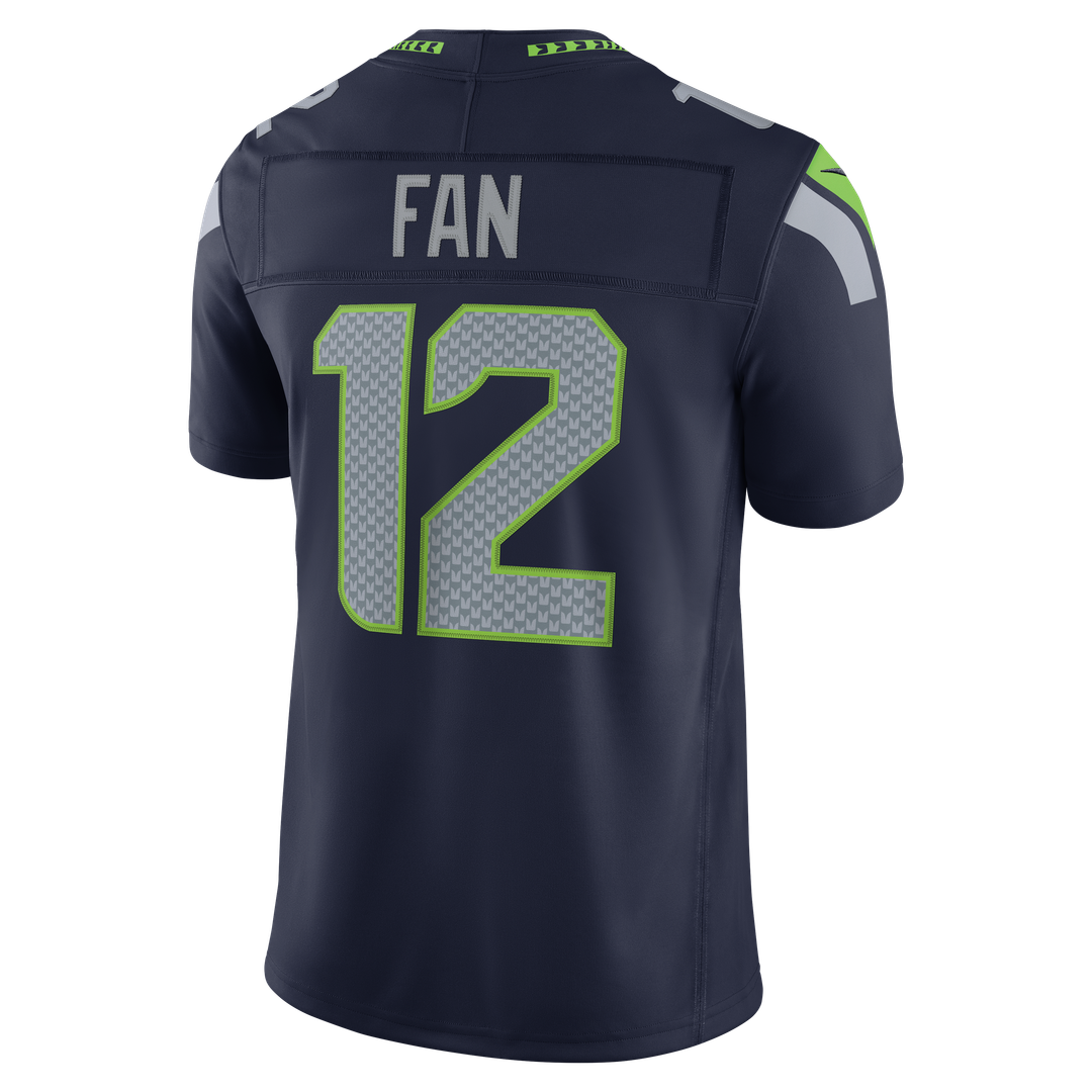 Seattle Seahawks 12s Nike Royal Alternate Vapor F.U.S.E. Stitched Limited Jersey