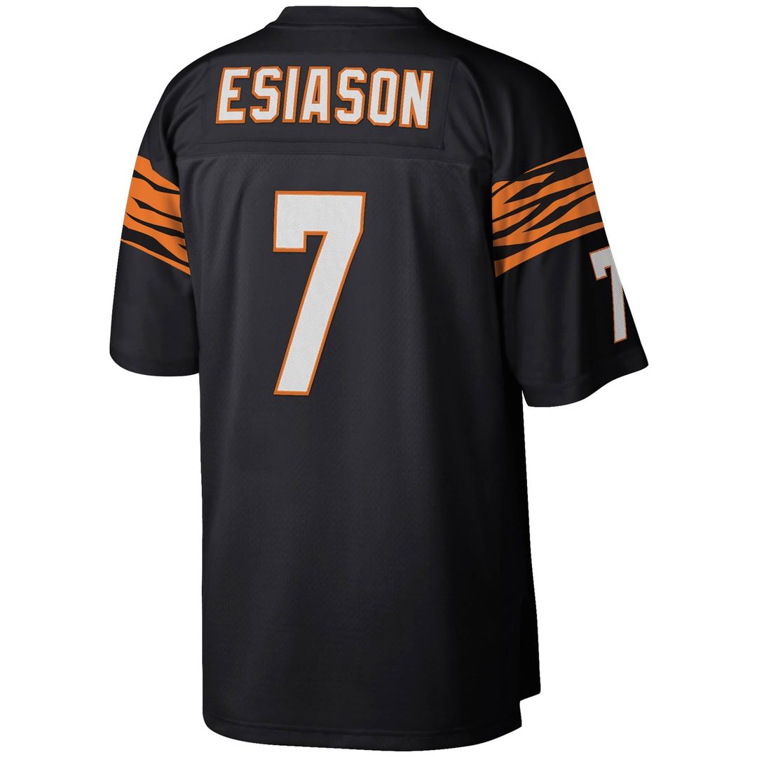 Cincinnati Bengals Boomer Esiason Mitchell & Ness Black Legacy Replica Jersey