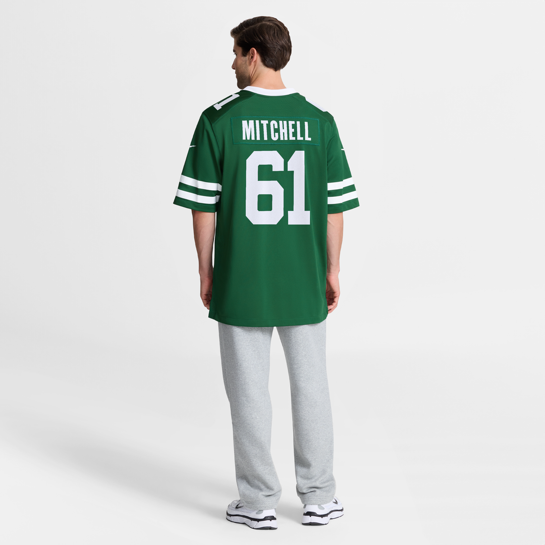 New York Jets Max Mitchell Nike Legacy Green Team Game Jersey
