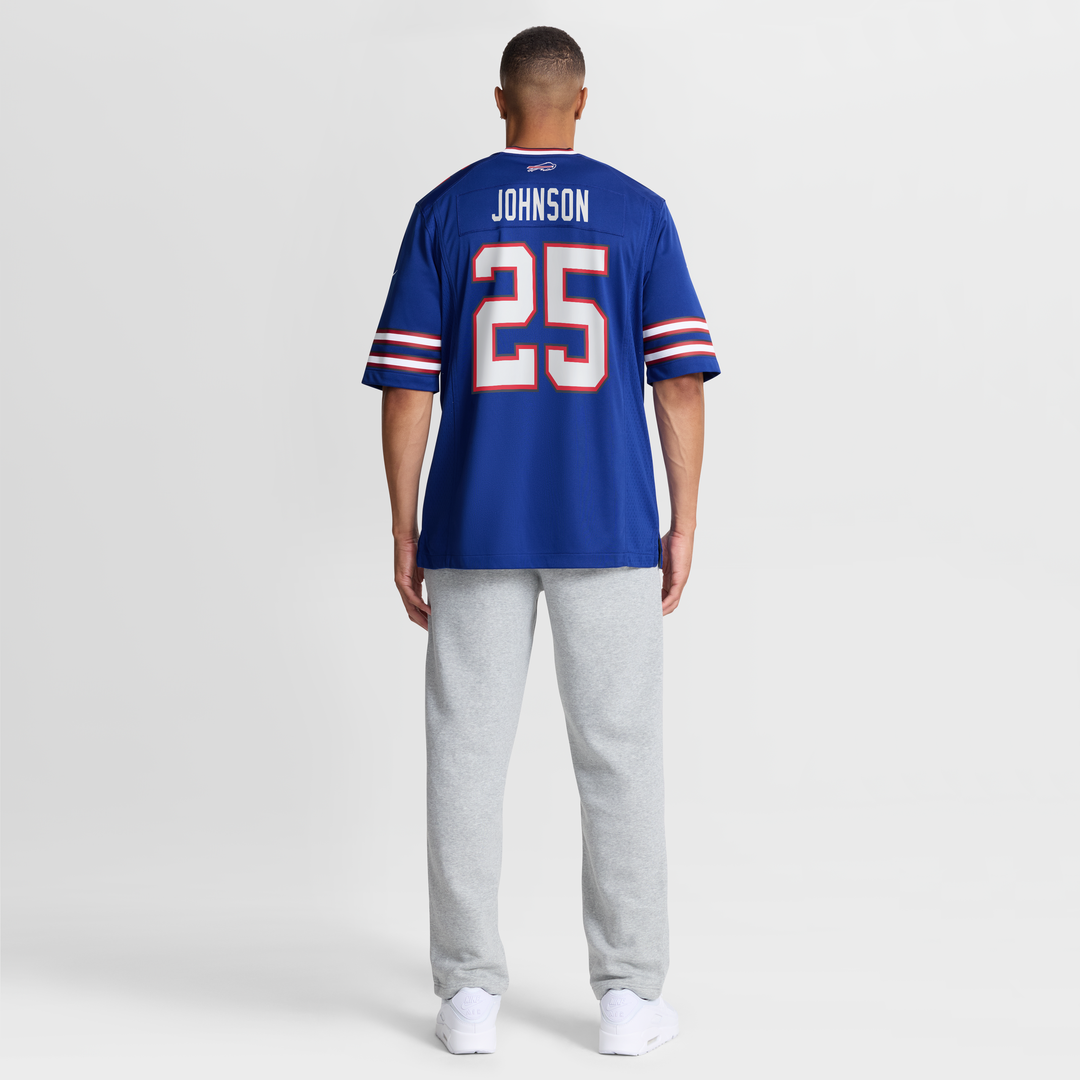 Buffalo Bills Ty Johnson Nike Royal Team Game Jersey