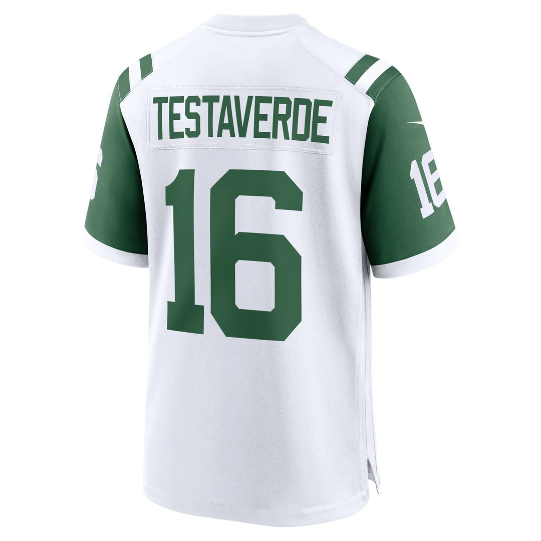 New York Jets Vinny Testaverde Nike White Retired Player Alternate Game Jersey