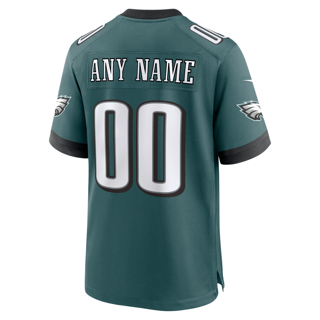Philadelphia Eagles Nike White White Custom Game Jersey
