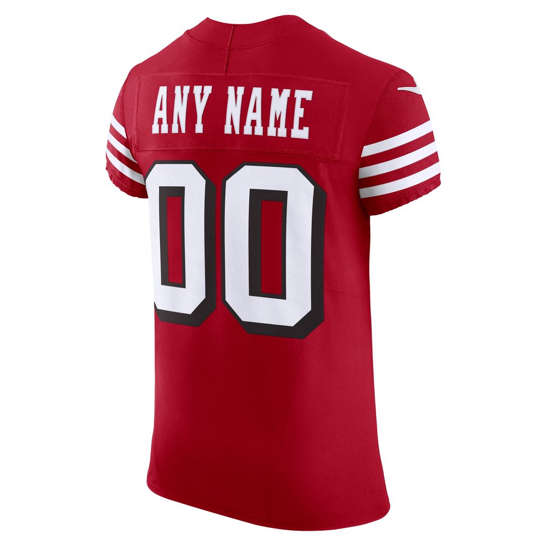 San Francisco 49ers Nike Scarlet Vapor F.U.S.E. Elite Custom Jersey