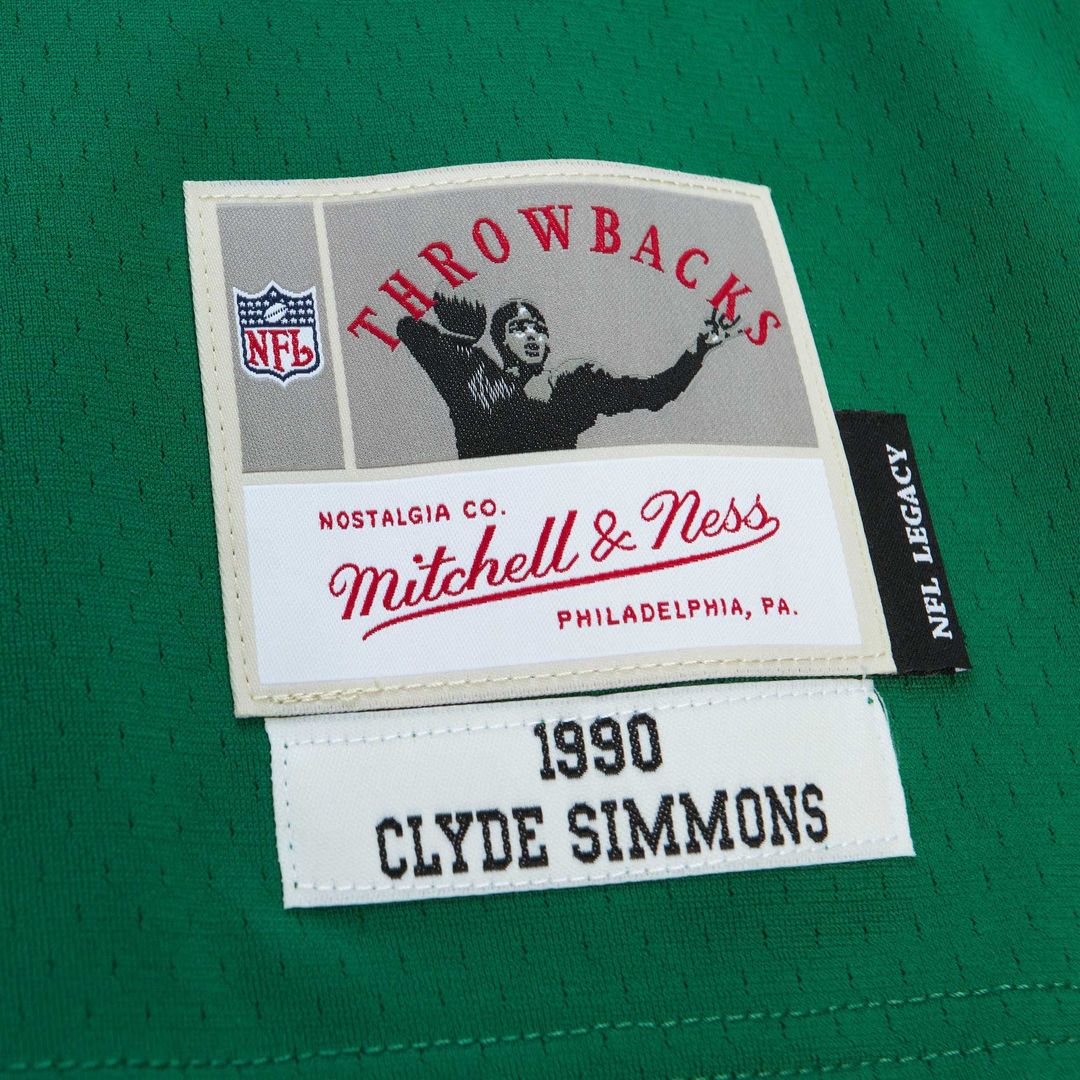 Philadelphia Eagles Clyde Simmons Mitchell & Ness Kelly Green Legacy Replica Jersey
