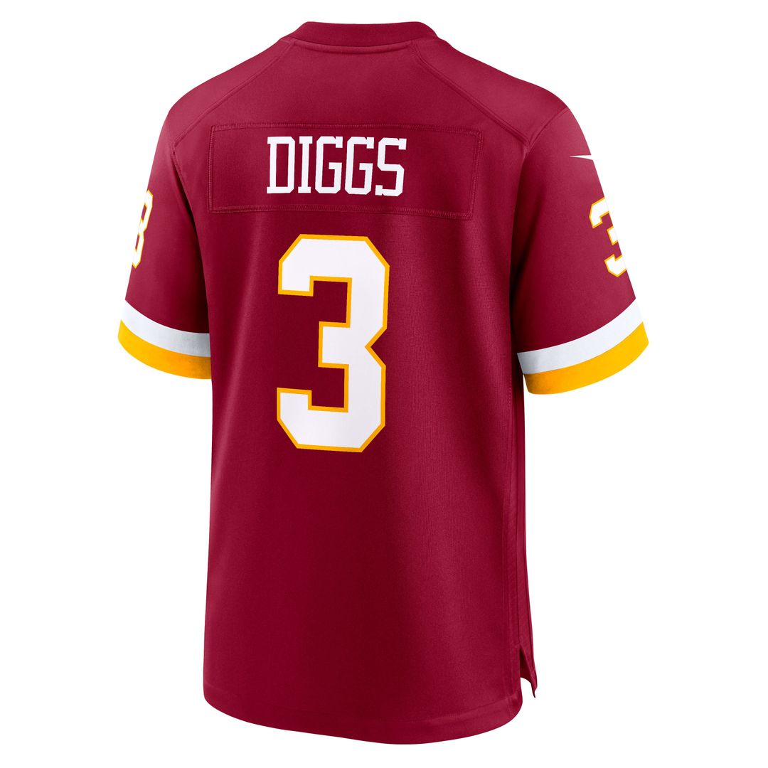 Washington Commanders Stefon Diggs Nike Burgundy Game Jersey