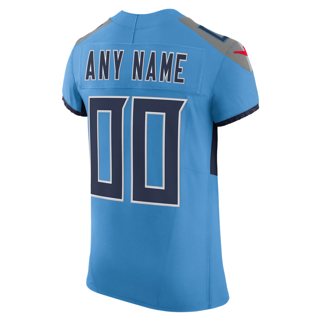 Tennessee Titans Nike Light Blue Team Vapor F.U.S.E. Elite Custom Jersey