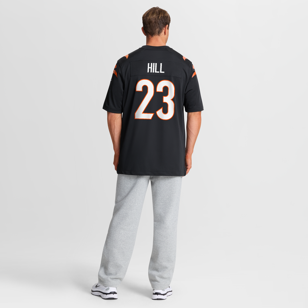 Cincinnati Bengals Daxton Hill Nike Black Player Game Jersey