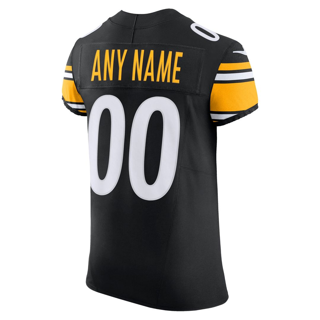 Pittsburgh Steelers Nike Black Vapor F.U.S.E. Elite Custom Jersey
