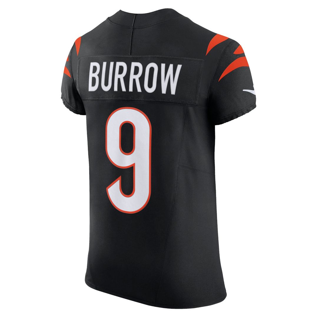 Cincinnati Bengals Joe Burrow Nike Black Team Vapor F.U.S.E. Elite Jersey