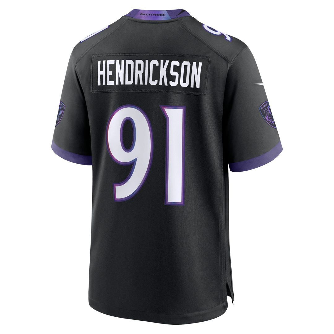 Baltimore Ravens Trey Hendrickson Nike Purple Team Game Jersey