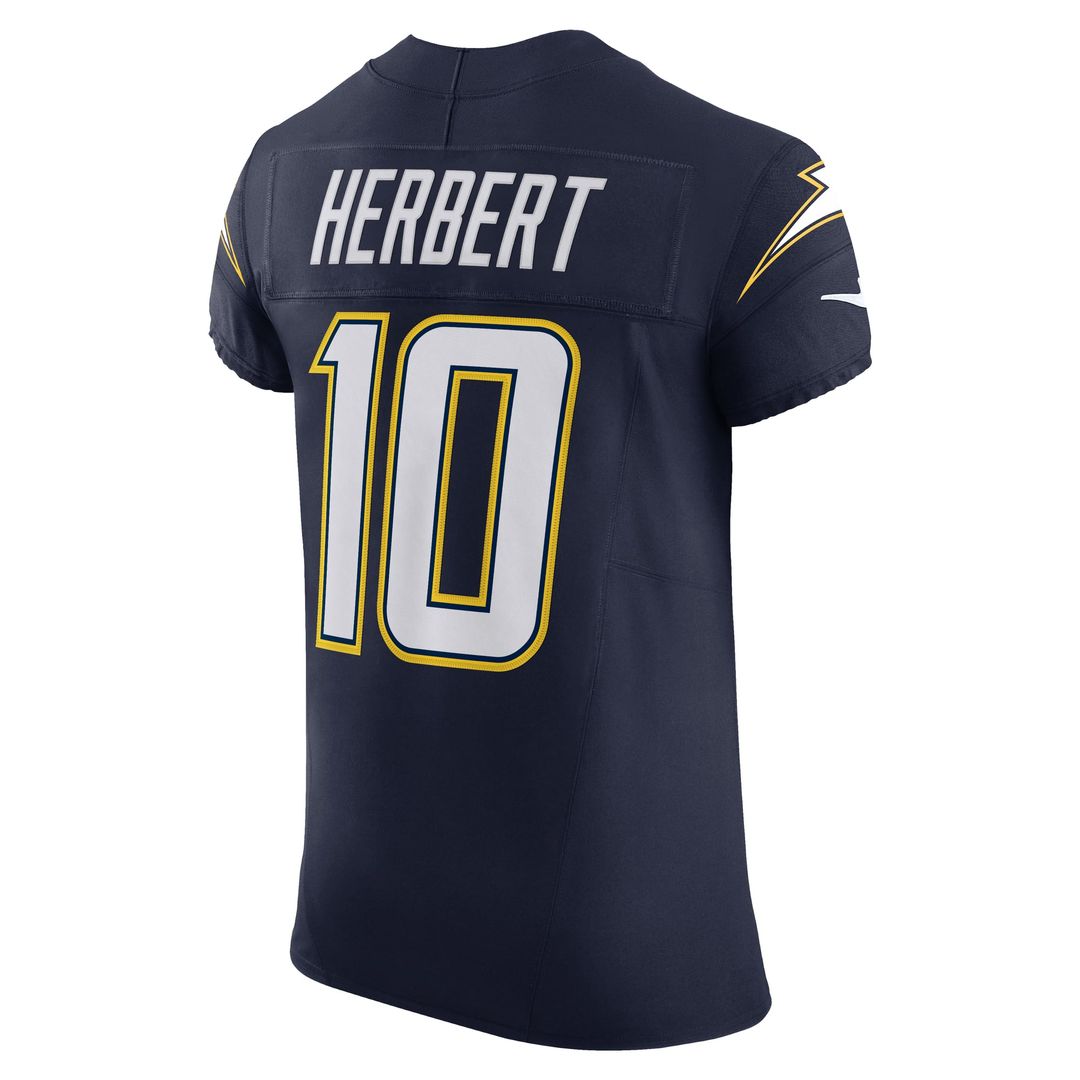 Los Angeles Chargers Justin Herbert Nike Gold Alternate Vapor F.U.S.E. Elite Jersey