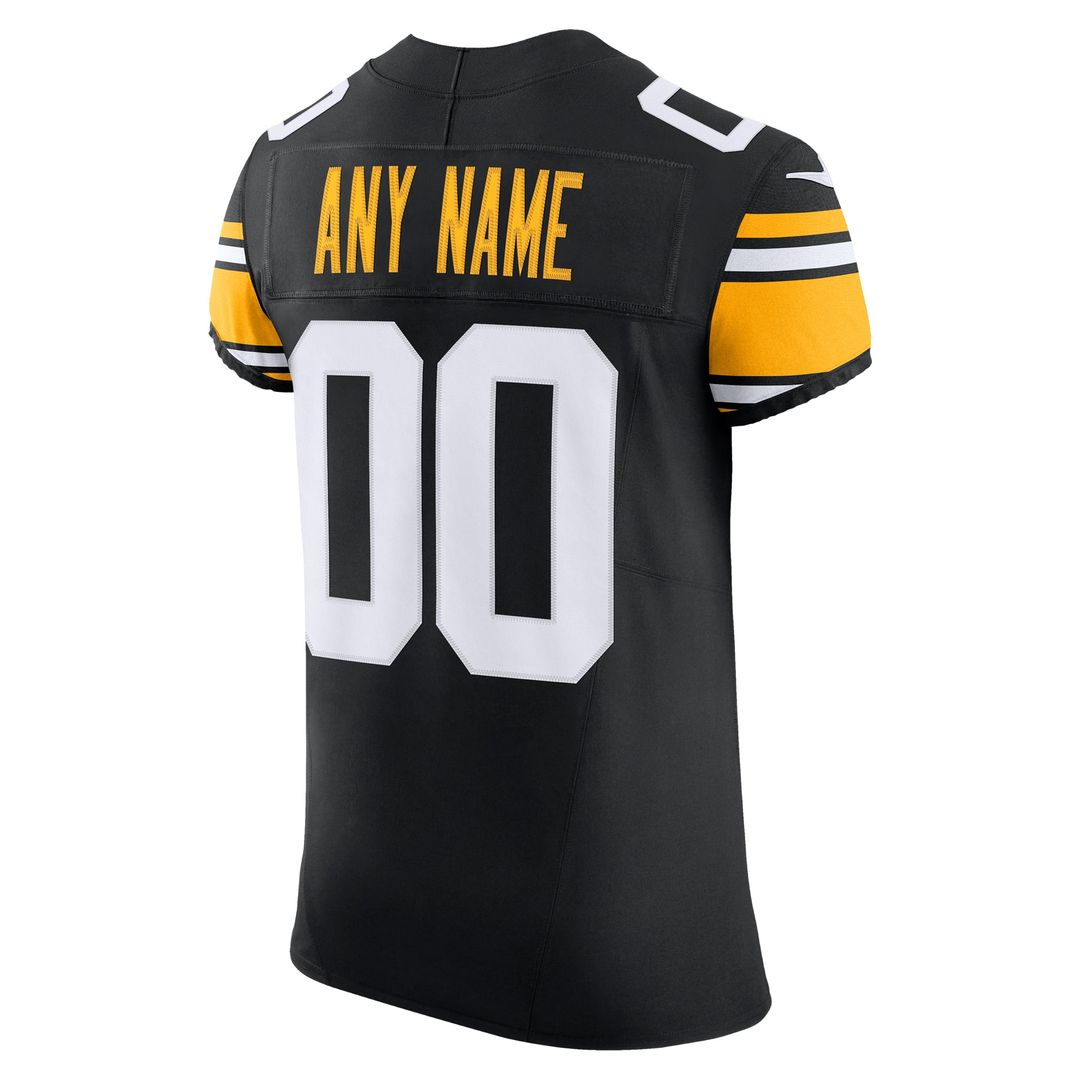 Pittsburgh Steelers Nike Black Vapor F.U.S.E. Elite Custom Jersey