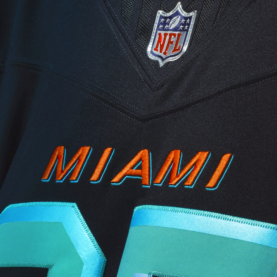 Miami Dolphins Dan Marino Nike Navy Rivalries Collection Stitched Limited Jersey