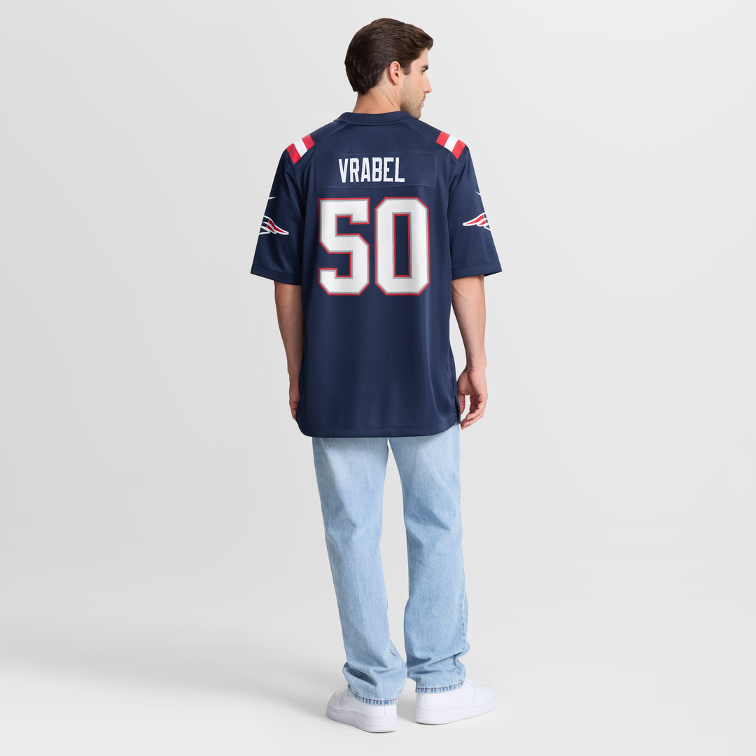 New England Patriots Mike Vrabel Nike White Retired Player Game Jersey