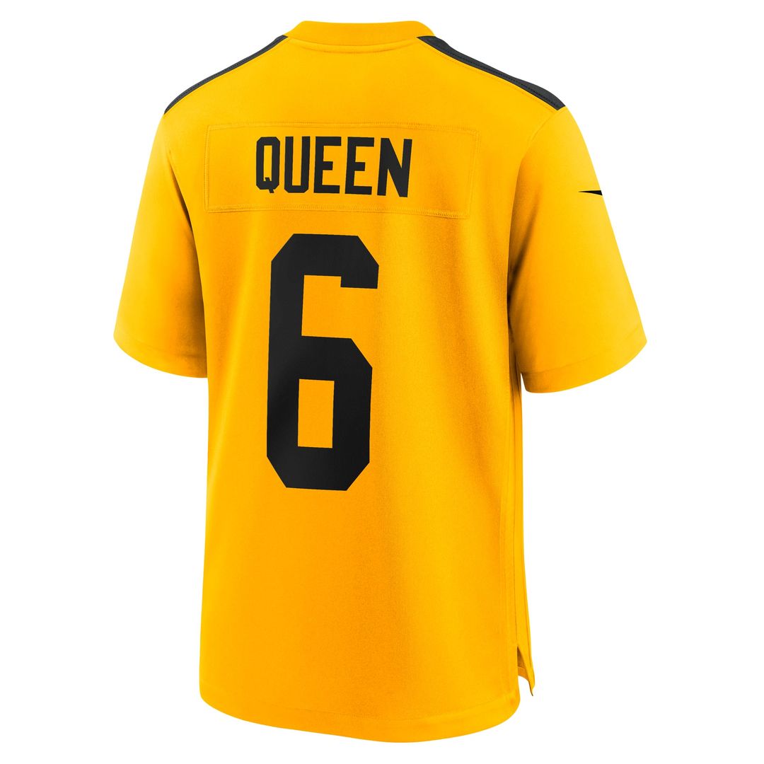 Pittsburgh Steelers Patrick Queen Nike Black Game Player Jersey