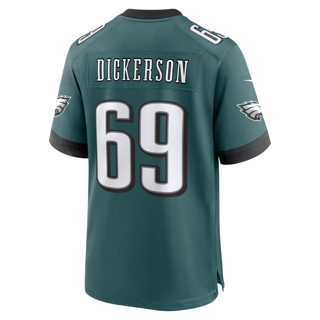 Philadelphia Eagles Landon Dickerson Nike Midnight Green Team Game Jersey