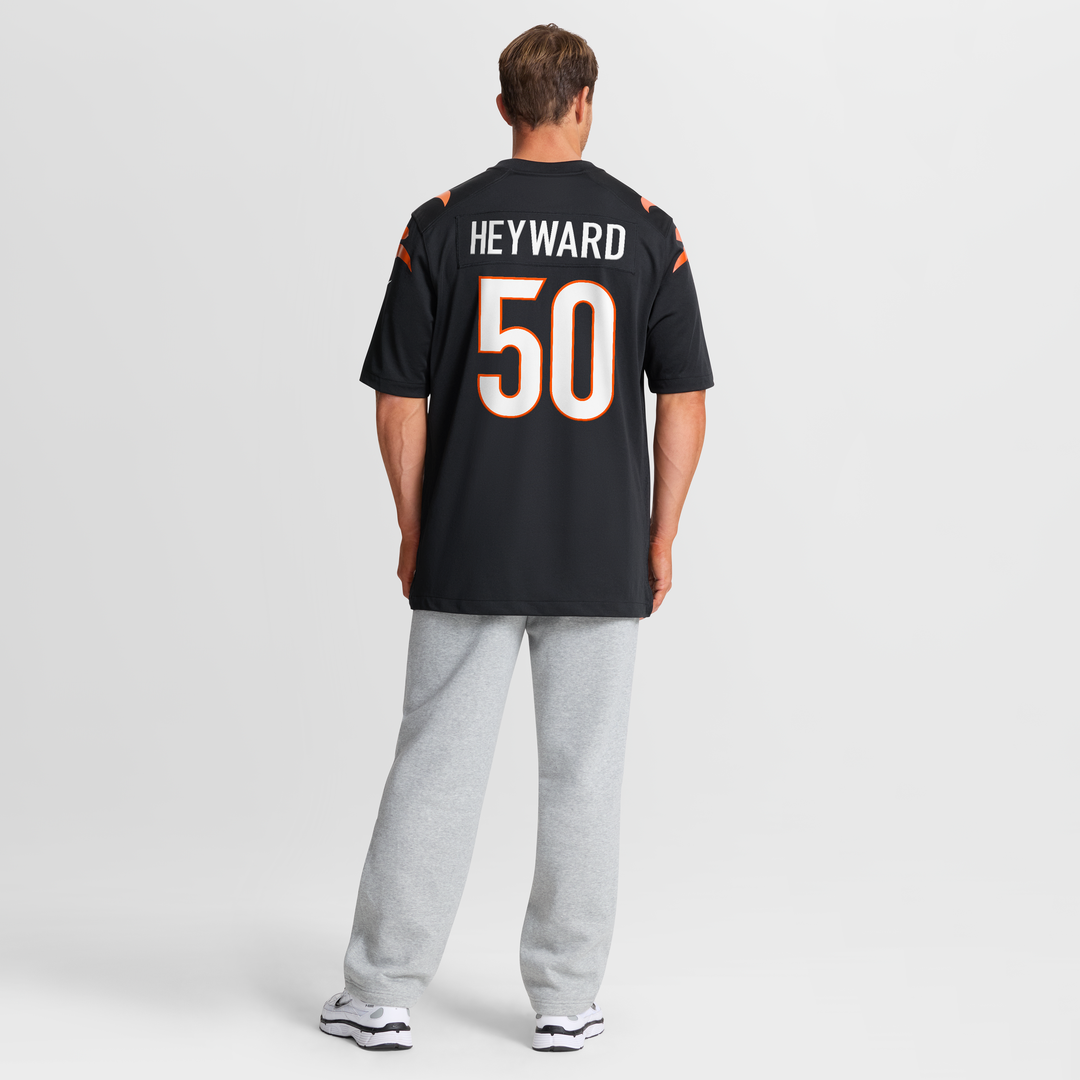 Cincinnati Bengals Shaka Heyward Nike Black Team Game Jersey