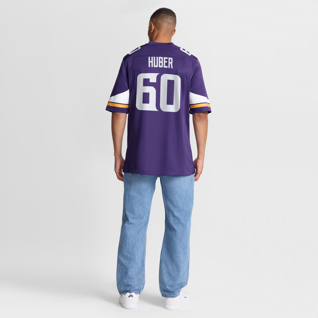 Minnesota Vikings Joe Huber Nike Purple Team Game Jersey