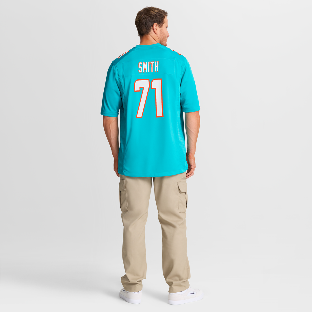 Miami Dolphins Kion Smith Nike Aqua Game Jersey