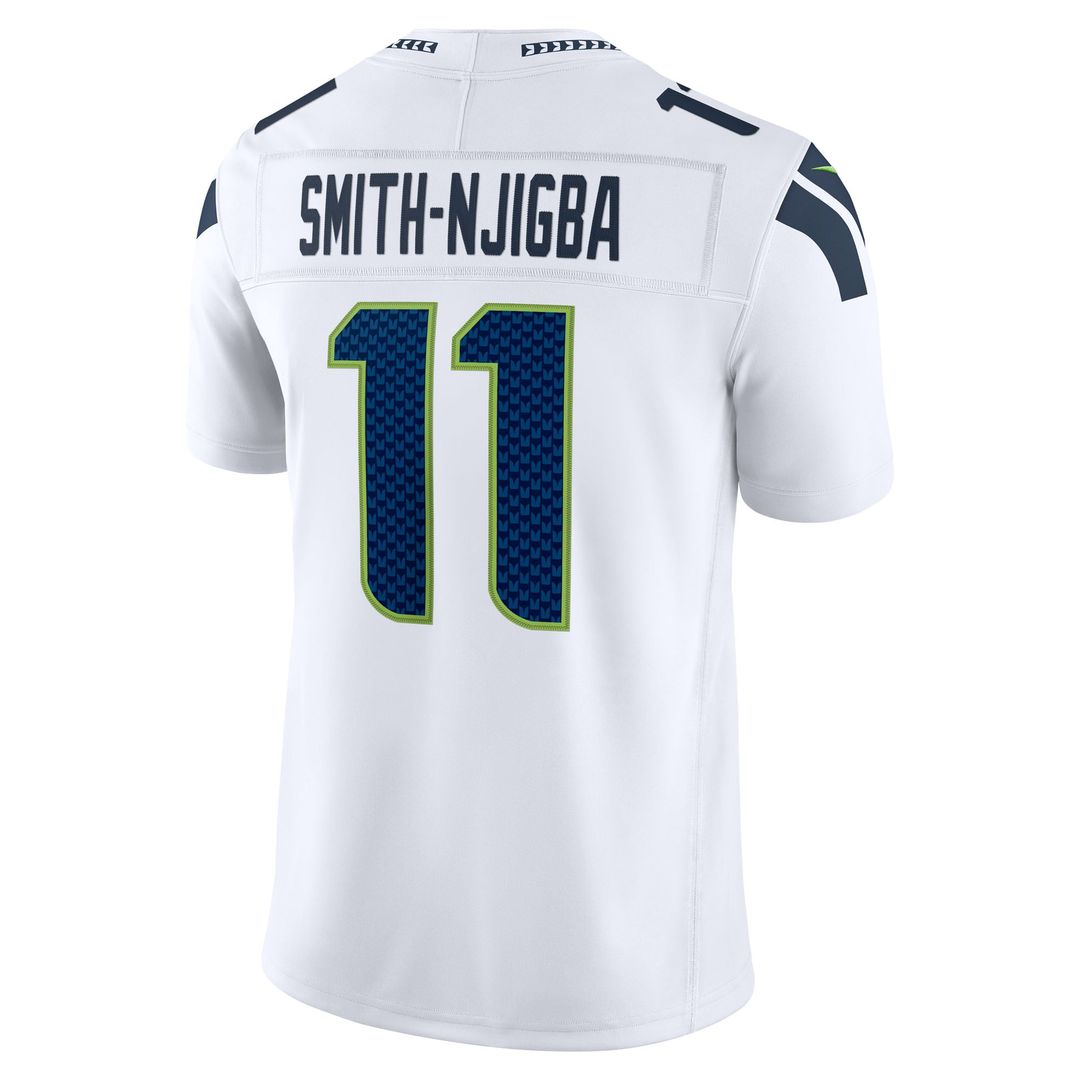 Seattle Seahawks Jaxon Smith-Njigba Nike College Navy Team Vapor F.U.S.E. Stitched Limited Jersey