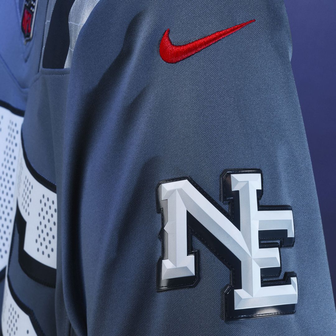 New England Patriots Hunter Henry Nike Blue Rivalries Collection Stitched Limited Jersey