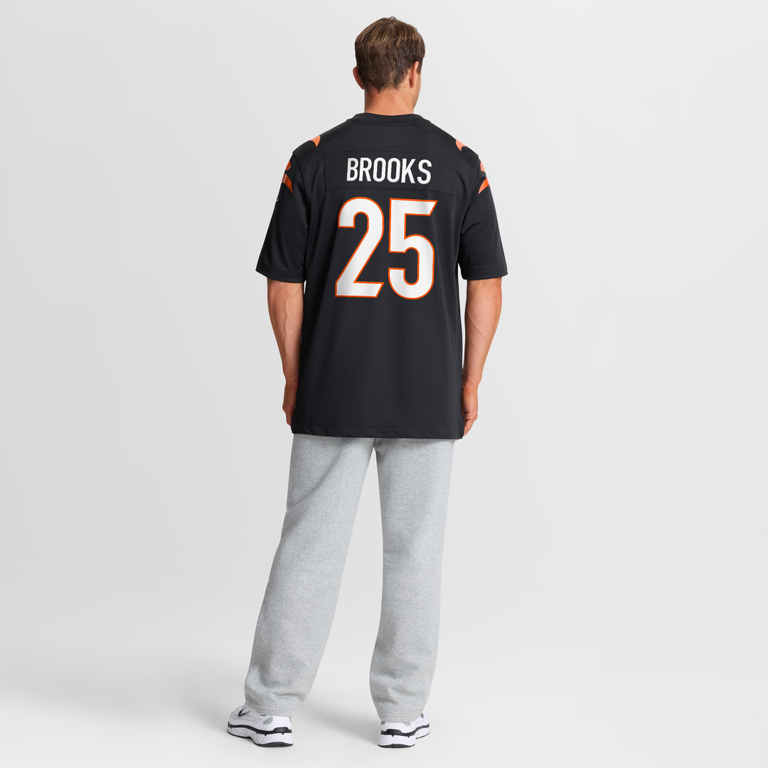 Cincinnati Bengals Tahj Brooks Nike Black Team Game Jersey