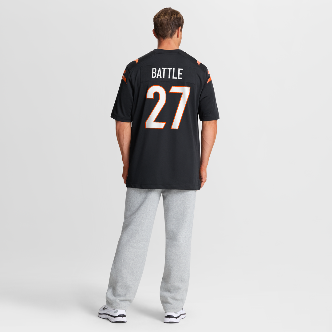 Cincinnati Bengals Jordan Battle Nike Black Team Game Jersey