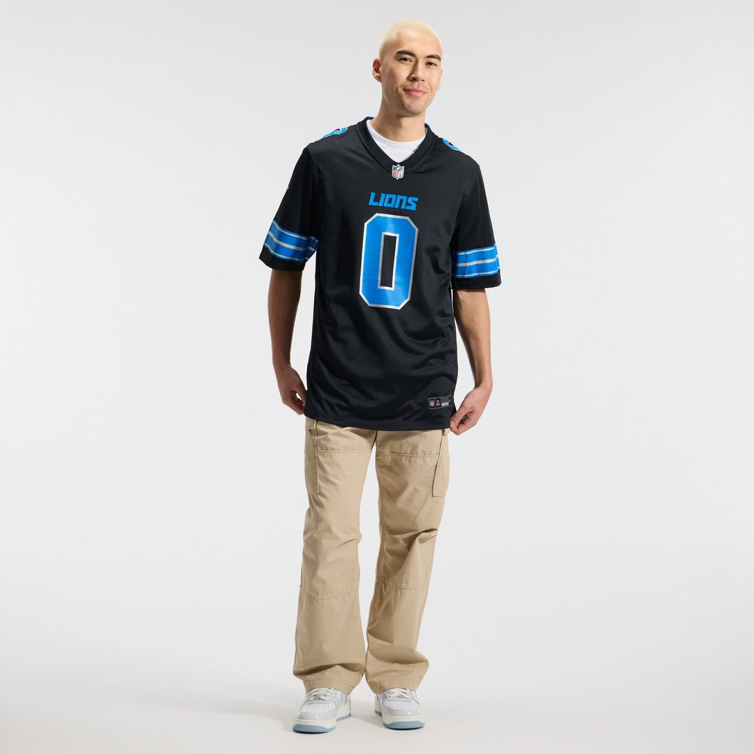 Detroit Lions Jahmyr Gibbs Nike Blue Game Player Jersey
