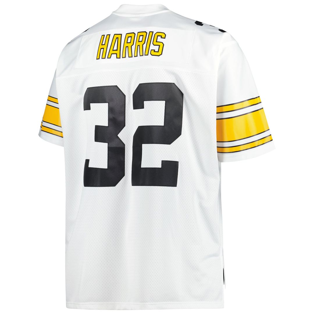 Pittsburgh Steelers Franco Harris Mitchell & Ness Black Big & Tall 1976 Legacy Retired Player Jersey