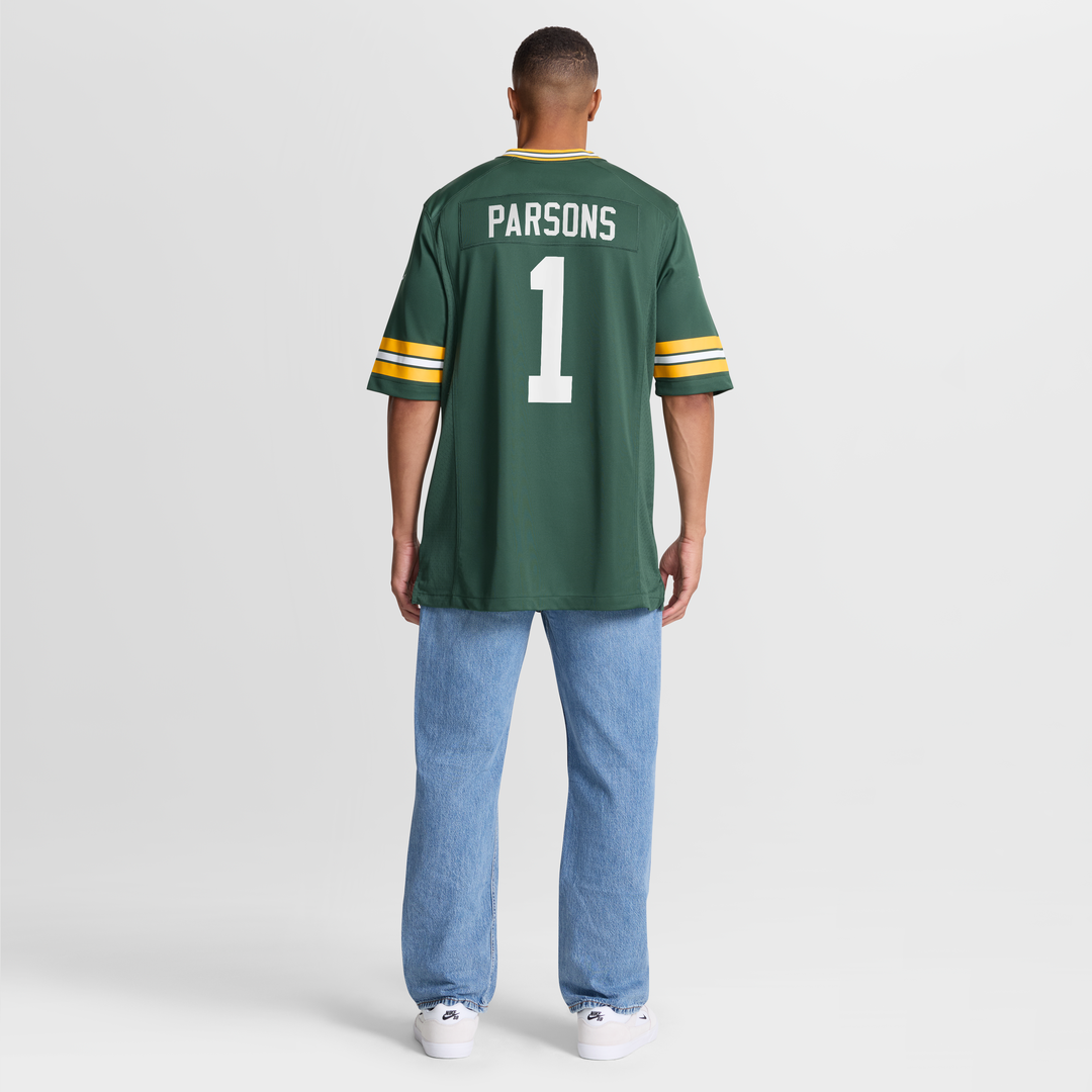 Green Bay Packers Micah Parsons Nike White Game Player Jersey