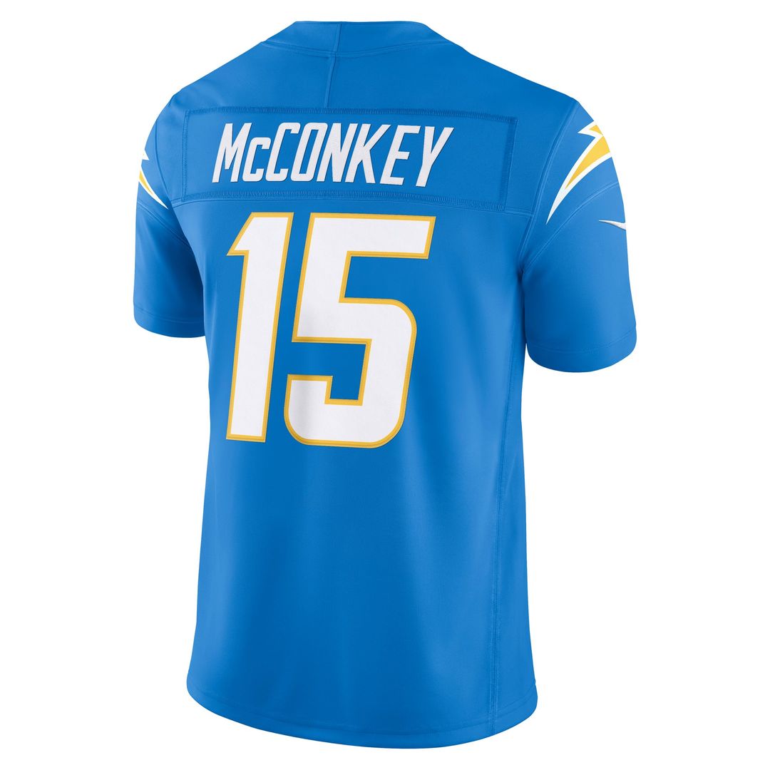 Los Angeles Chargers Ladd McConkey Nike Navy Alternate Super Chargers Vapor F.U.S.E. Stitched Limited Jersey