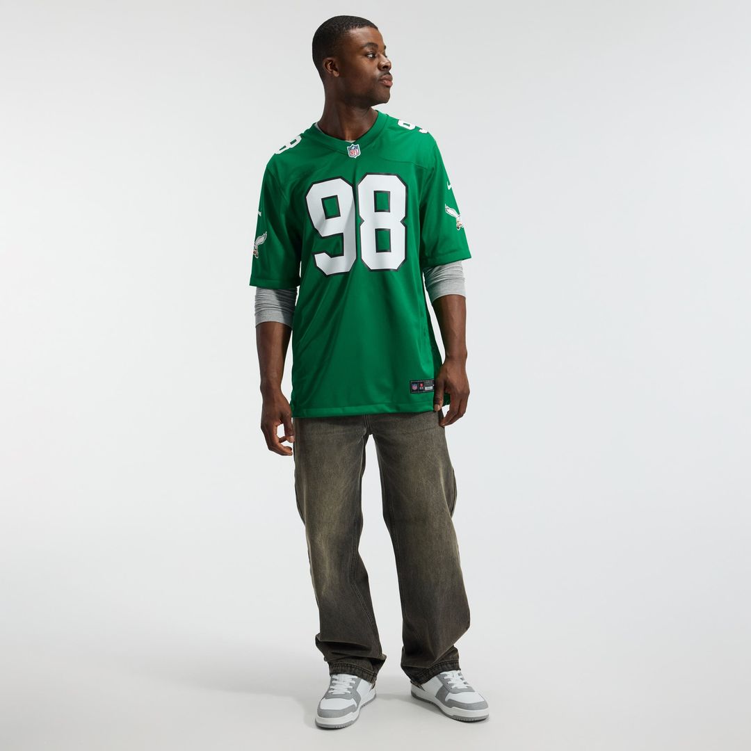 Philadelphia Eagles Jalen Carter Nike White Game Jersey
