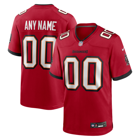 Nike Red Tampa Bay Buccaneers Team Custom Game Jersey