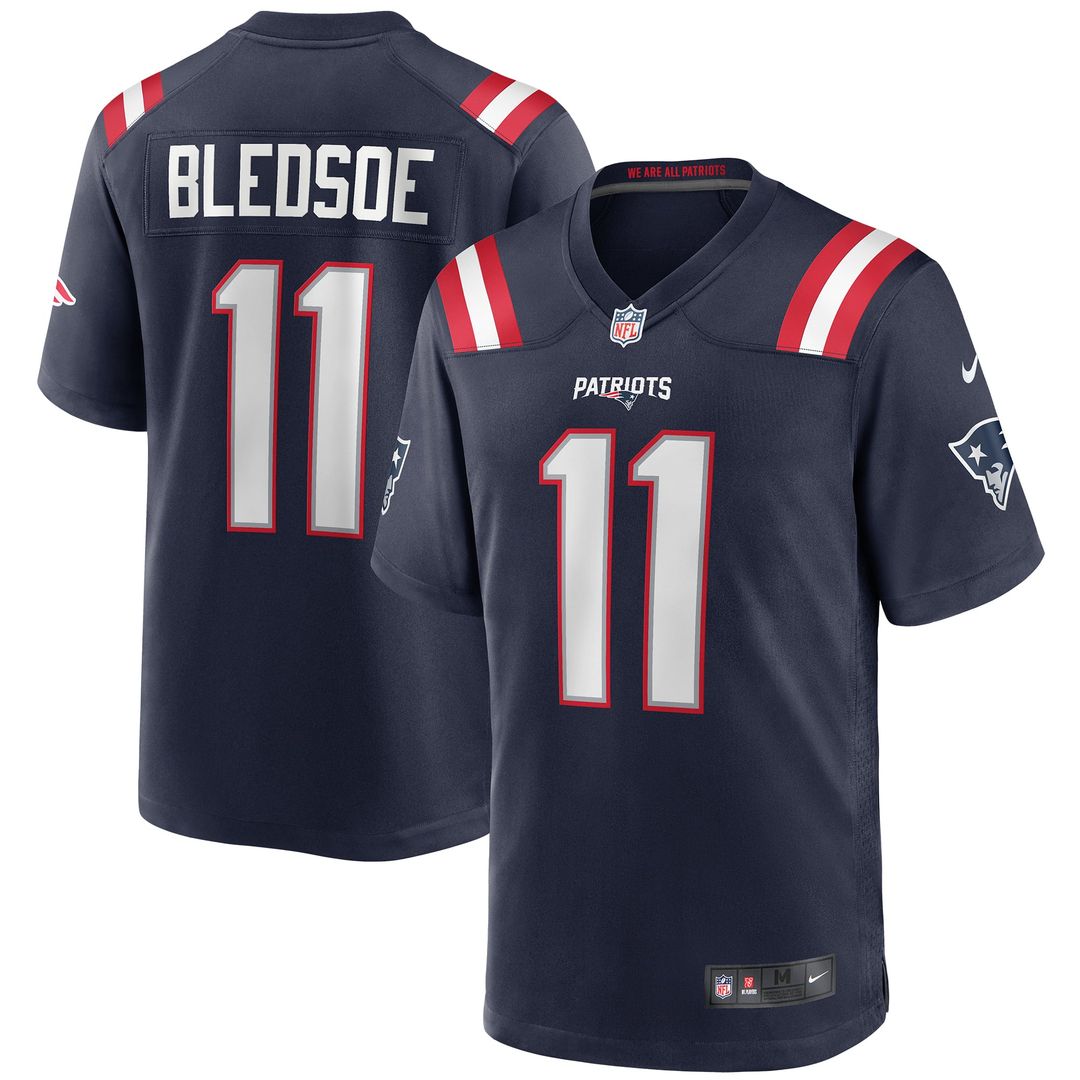 New England Patriots Drew Bledsoe Nike Red Retired Player Alternate Game Jersey