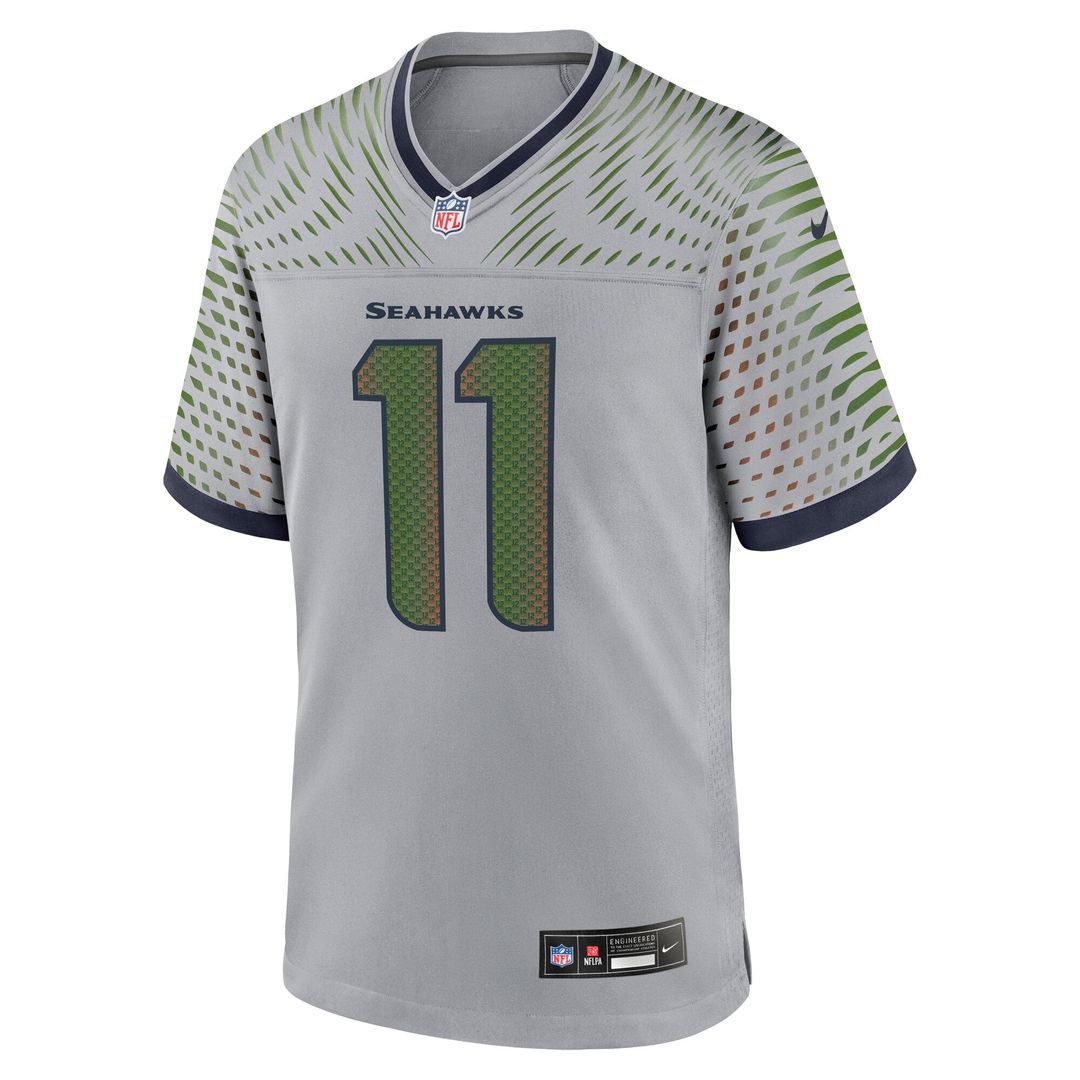 Seattle Seahawks Jaxon Smith-Njigba Nike Gray Rivalries Collection Game Jersey