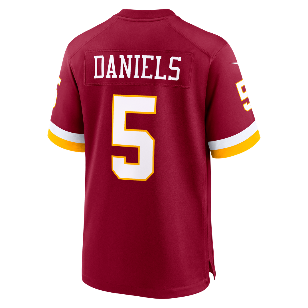 Hail Raiser Washington Commanders Jayden Daniels Nike Black Alternate Game Jersey