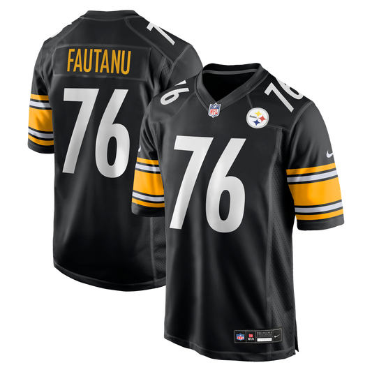 Pittsburgh Steelers Troy Fautanu Nike Black Player Game Jersey