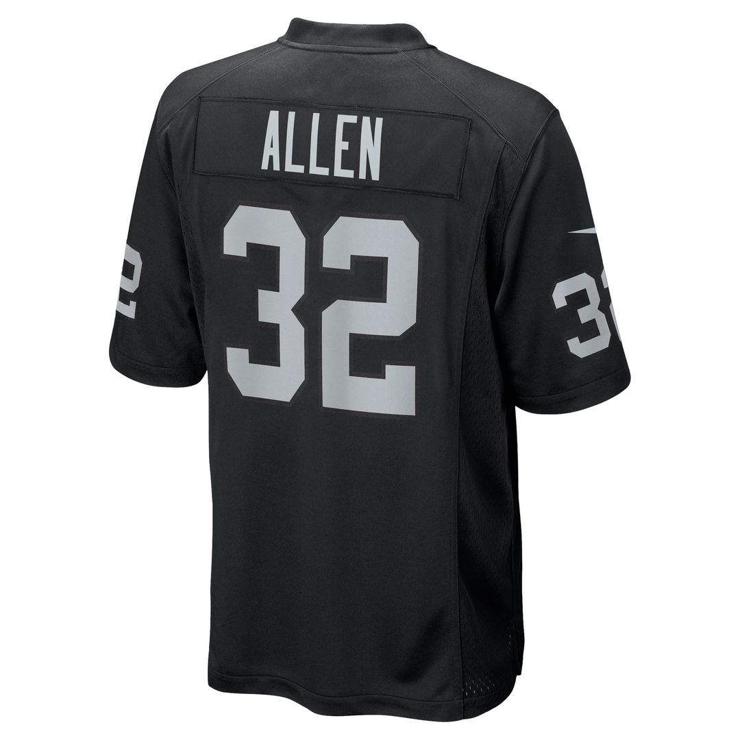 Las Vegas Raiders Marcus Allen Nike Black Game Retired Player Jersey