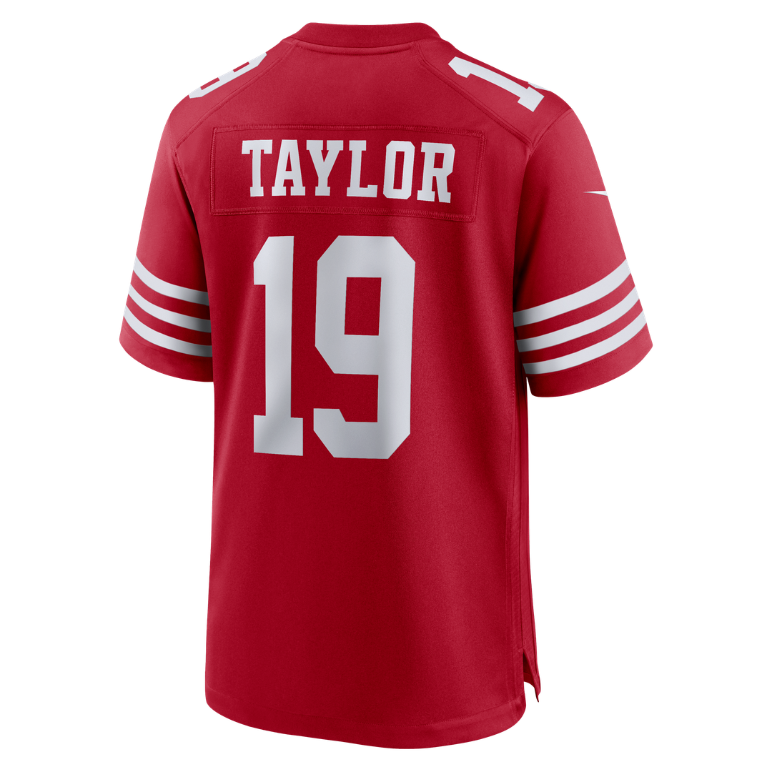 San Francisco 49ers Trent Taylor Nike Scarlet Team Game Jersey