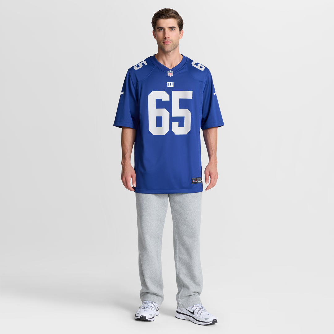 New York Giants Francis Mauigoa Nike Royal Team Game Jersey