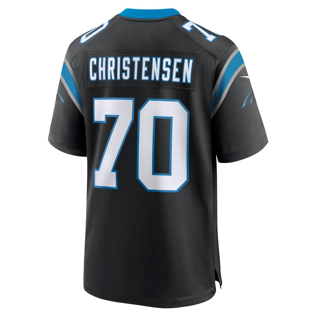 Carolina Panthers Brady Christensen Nike Black Team Game Jersey