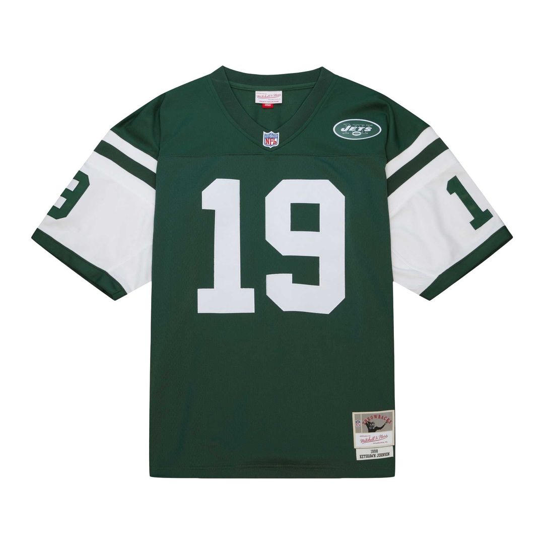 New York Jets Keyshawn Johnson Mitchell & Ness Kelly Green Legacy Replica Jersey