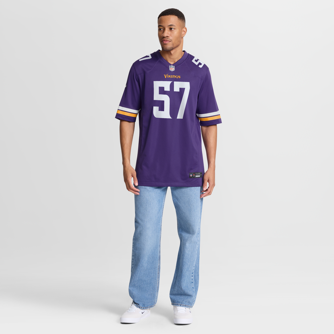 Minnesota Vikings Chaz Chambliss Nike Purple Team Game Jersey