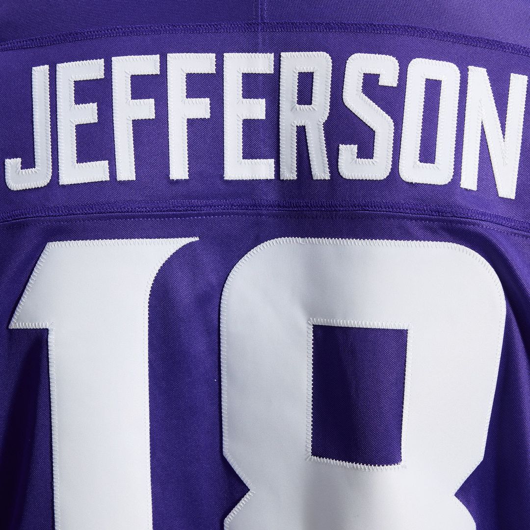 Minnesota Vikings Justin Jefferson Nike White Alternate Vapor F.U.S.E. Stitched Limited Jersey