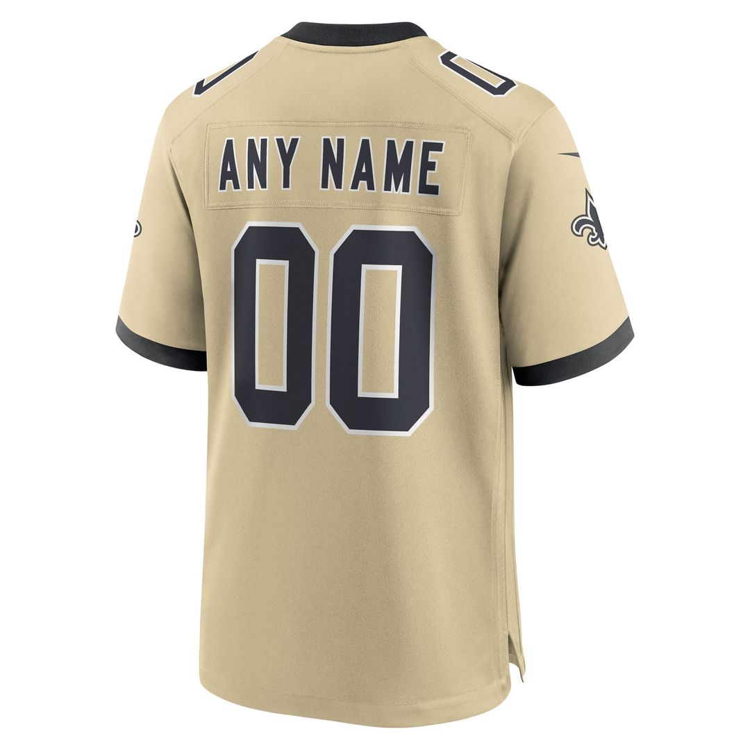 New Orleans Saints Nike White Alternate Custom Game Jersey