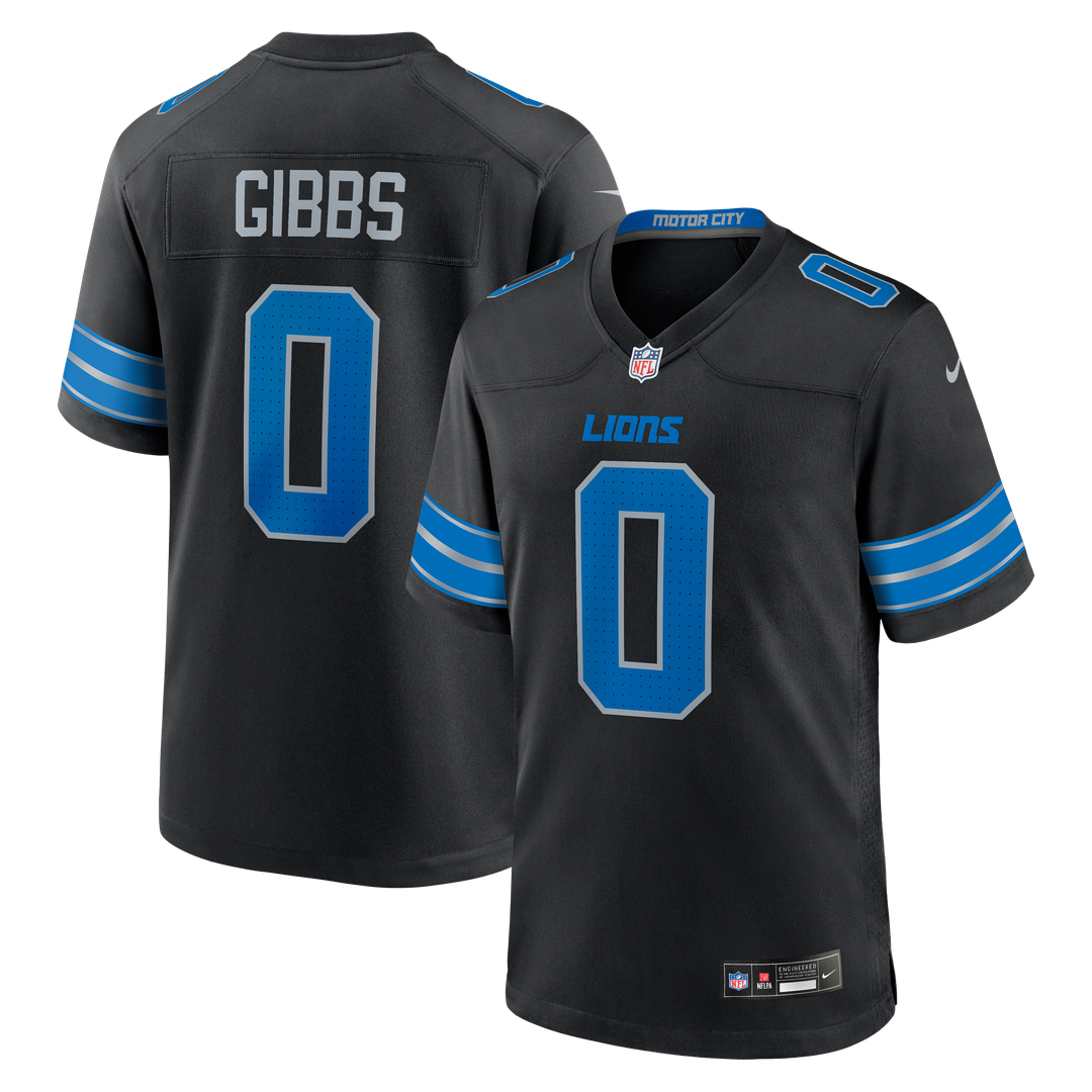 Detroit Lions Jahmyr Gibbs Nike Blue Game Player Jersey
