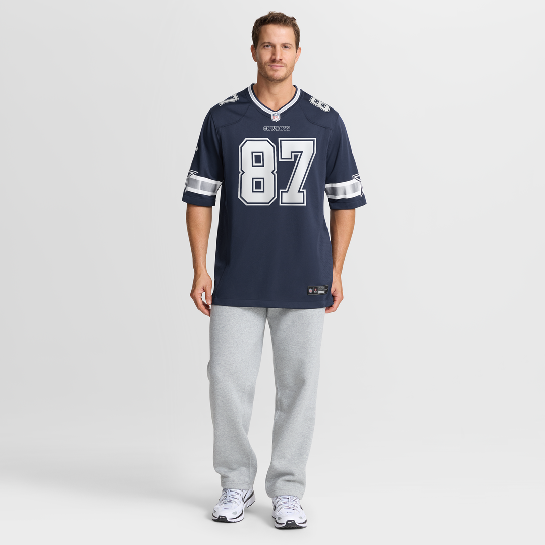 Dallas Cowboys Jake Ferguson Nike Navy Team Game Jersey