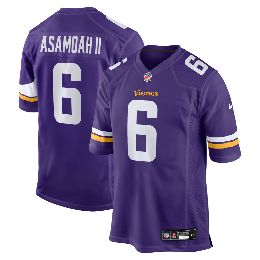 Minnesota Vikings Brian Asamoah II Nike Purple Game Jersey